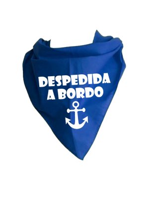 Pañuelo para despedidas Despedida a Bordo - Pañuelos y Corbatas para Despedidas