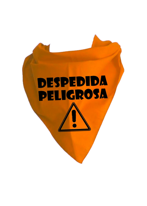 Pañuelo para despedidas Despedida Peligrosa - Pañuelos y Corbatas para Despedidas