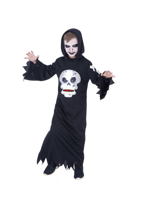 Disfraz de Tunica Calavera Tragona - Disfraces de Esqueleto para Niños