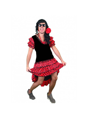 Disfraz Sevillana Hombre La Melody - Despedidas Soltero - Disfraces de Hombre