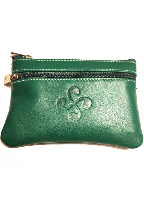 Comprar con Lauburu de Piel verde - y Carteras Vascas