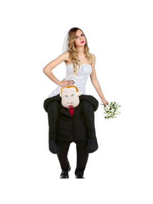 Disfraz De Novia A Hombros - Disfraces Despedida Soltera - Disfraces A Hombros