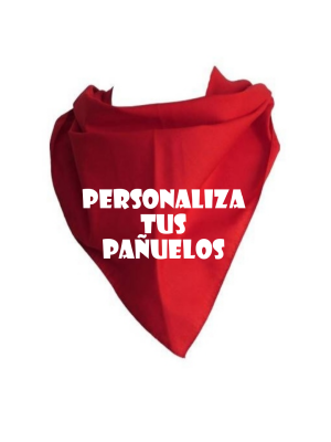 Pañuelo y bandas personalizadas para despedidas y cumpleaños