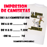 Impresion camisetas 11 a 15 unid. - Camisetas y Delantales para Despedidas