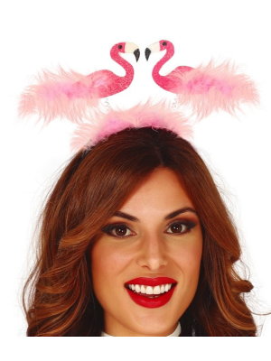 Diadema Flamencos Con Plumas - Complementos de Animales