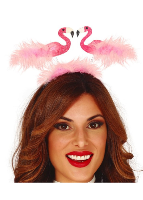 Diadema Flamencos Con Plumas - Complementos de Animales