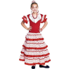 Disfraz De Sevillana Blanco Y Rojo