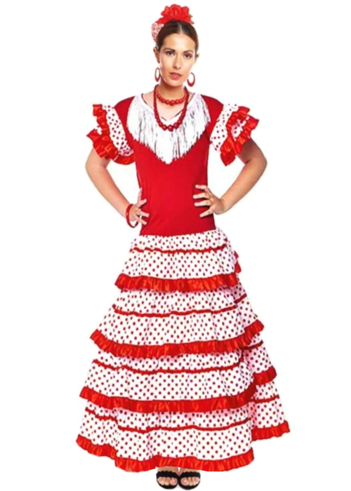 Disfraz de Flamenca Rojo mujer, Tienda de Disfraces Online