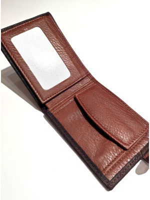 Cartera con Eguzkilore de Piel trenzada Negra - Bolsos y Carteras