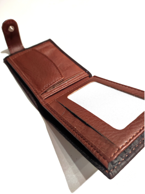 Cartera con Eguzkilore de Piel trenzada Negra - Bolsos y Carteras