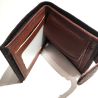 Cartera con Eguzkilore de Piel trenzada Negra - Bolsos y Carteras