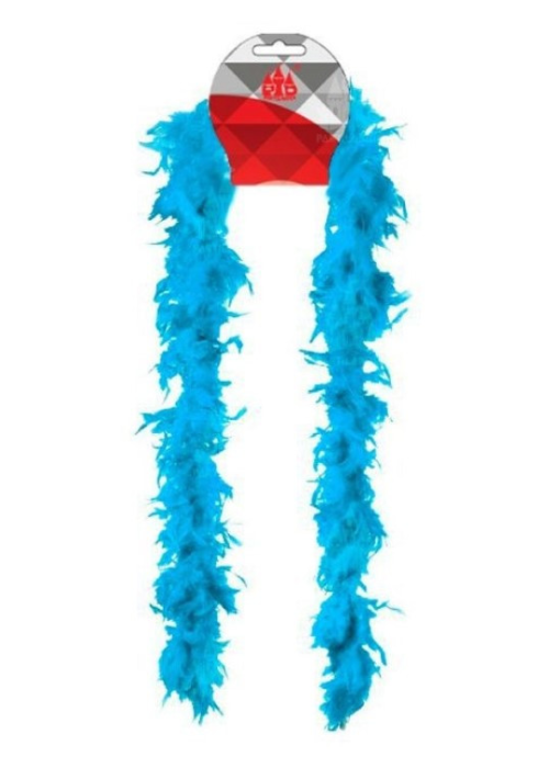 Boa Plumas Azul Claro