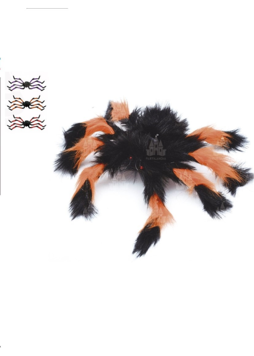 Araña con Pelo Colores 50cm