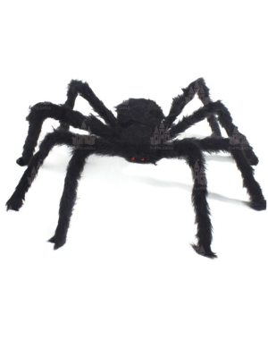 Araña Negra con Pelo 125cm