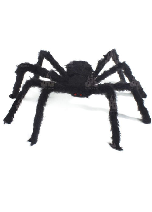 Araña Negra con Pelo 125cm
