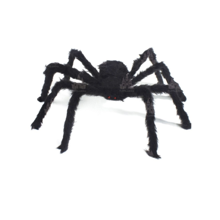Araña Negra con Pelo 125cm