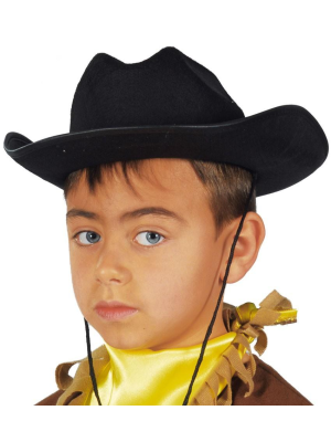 Sombrero Vaquero Negro Infantil - Complementos de Vaqueros