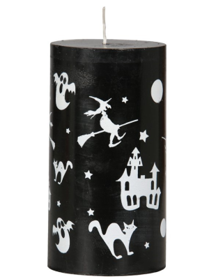 Vela negra con Dibujos