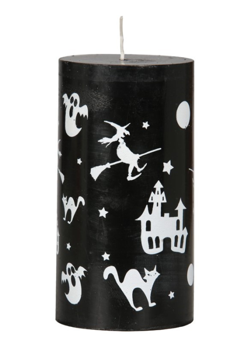 Vela negra con Dibujos