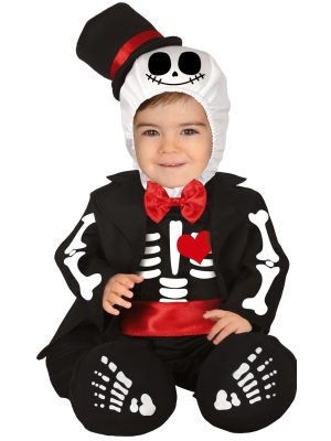 Disfraz de Esqueleto Elegante Bebe
