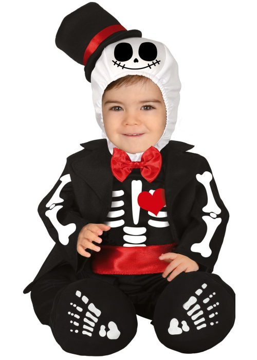 Disfraz de Esqueleto Elegante Bebe
