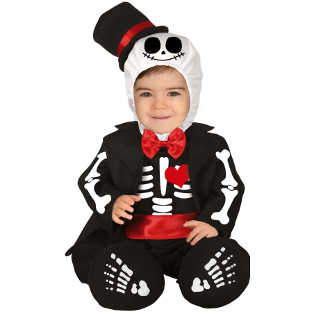 Disfraz de Esqueleto Elegante Bebe - Disfraces Calaveras y Catrinas