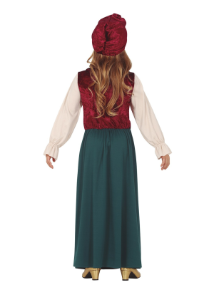 Disfraz de Zingara Verde Infantil