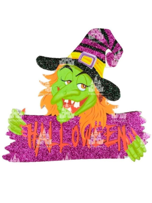 Colgante Happy Halloween Gliter