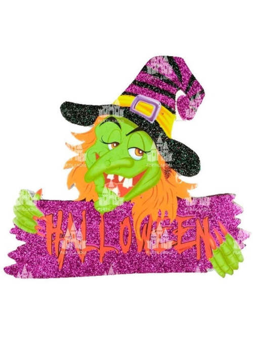 Colgante Happy Halloween Gliter