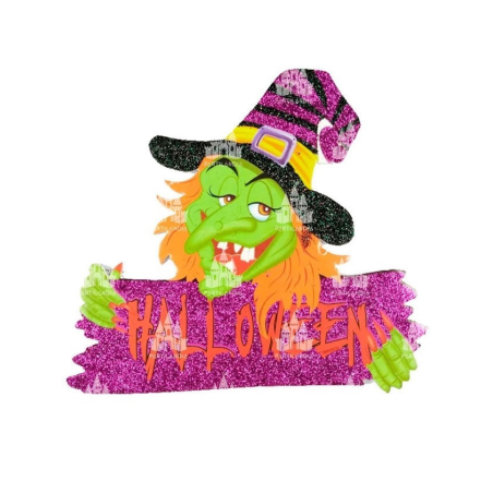 Colgante Happy Halloween Gliter