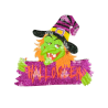 Colgante Happy Halloween Gliter
