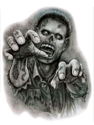 Pegatina Zombie