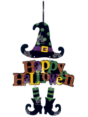 Cartel Sombrero Bruja Happy Halloween