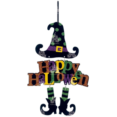 Cartel Sombrero Bruja Happy Halloween