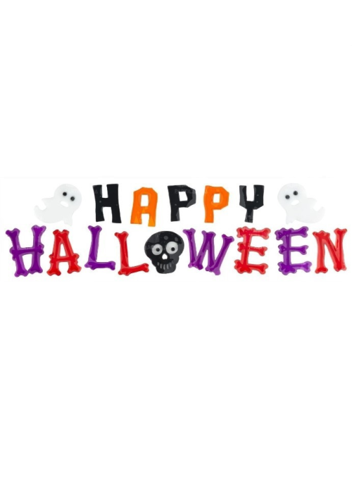 Pegatinas Happy Halloween Fantasmas en Gel