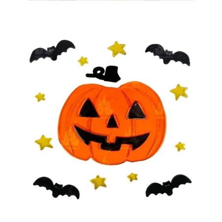 Pegatinas Calabaza en Gel