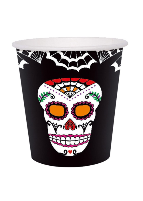Vaso Dia de Los Muertos