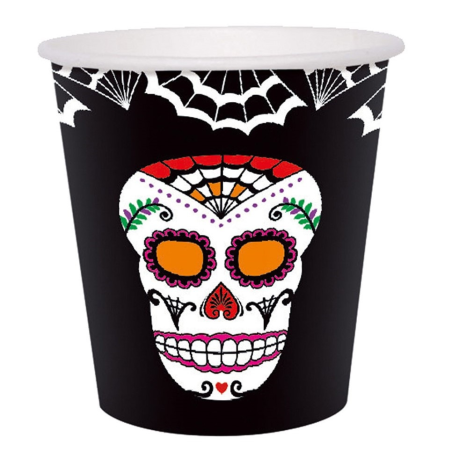 Vaso Dia de Los Muertos