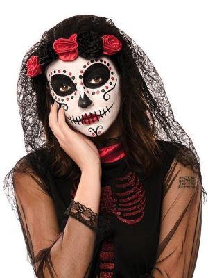 Diadema de flores con Velo