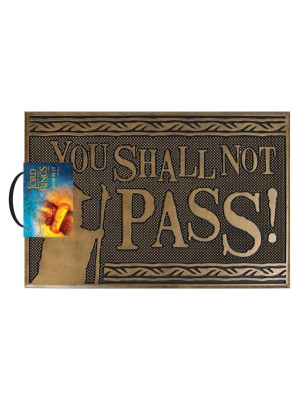 Felpudo el Señor de Los Anillos YOU HALL NOY PASS