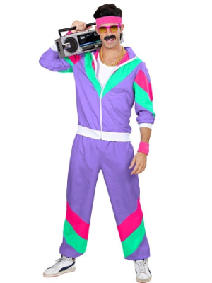Disfraz de Gimnasta Morado Hombre