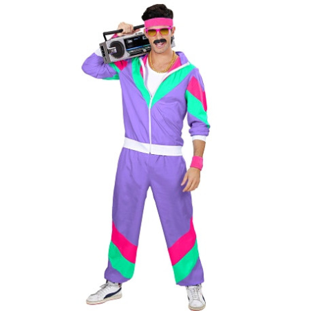 Disfraz de Gimnasta Morado Hombre