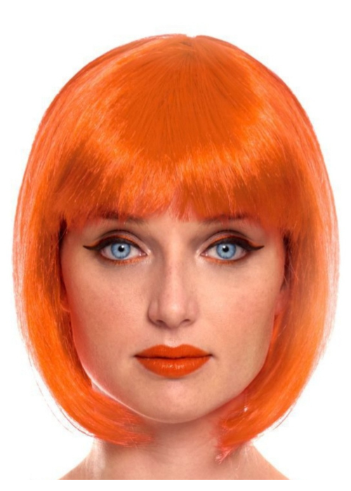 Peluca Melena Charleston Naranja
