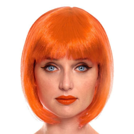Peluca Melena Charleston Naranja