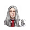 Peluca Melena Gris Vampiro