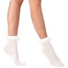 Calcetines Blancos Con Volantes  De Encaje