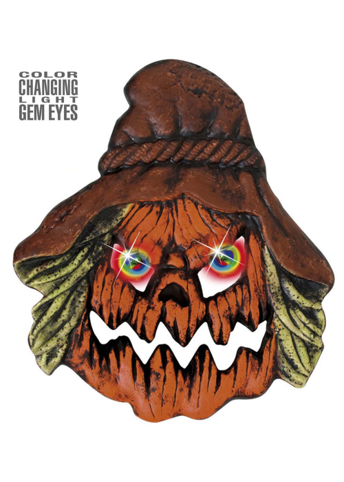 Calabaza Espantapajaros con Ojos de Colores