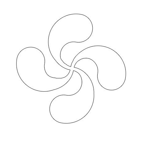 Vinilo Textil Lauburu Blanco 1x11