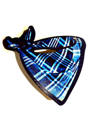 Broche Pañuelo Cuadros Madera