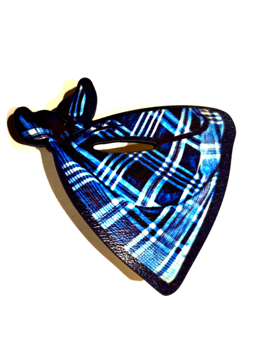 Broche Pañuelo Cuadros Madera